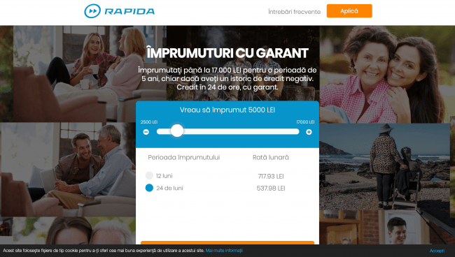 Rapida - împrumuturi de până la 17 000 RON