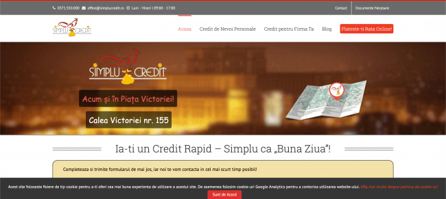 Captură de ecran Simplu Credit