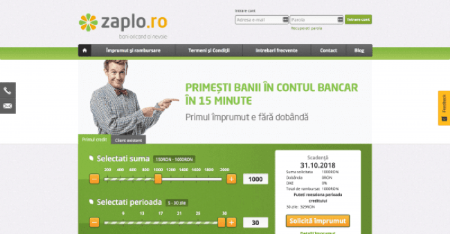 Captură de ecran Zaplo